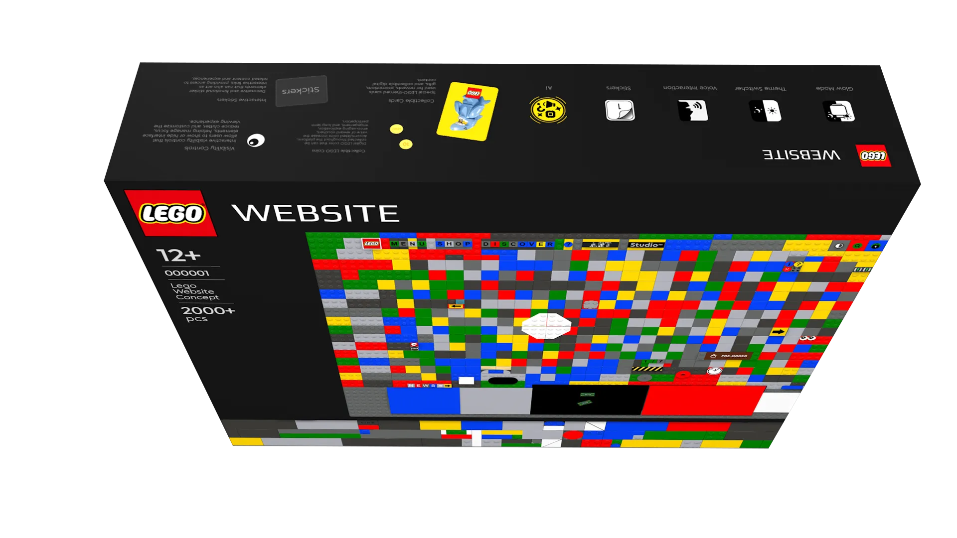 LEGO Website in a Box product concept created by Laszlo Barath