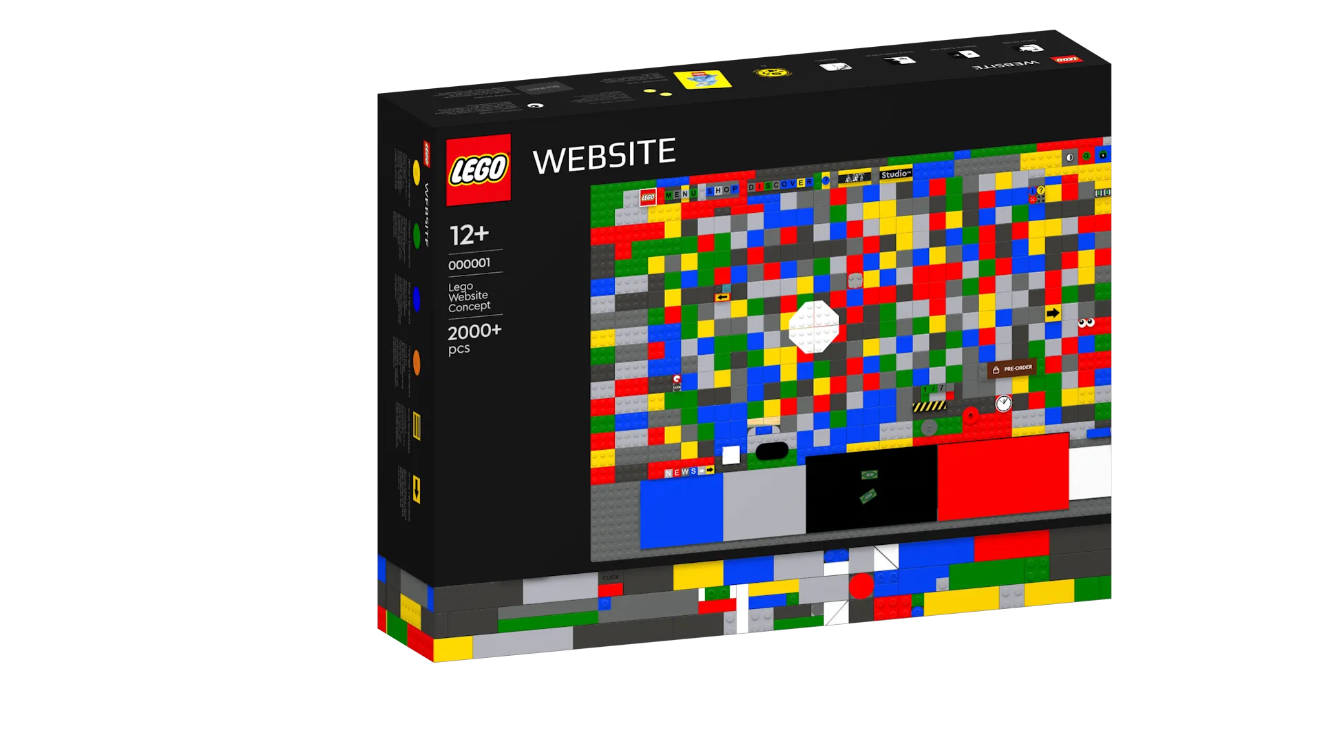 LEGO Website in a Box product concept created by Laszlo Barath