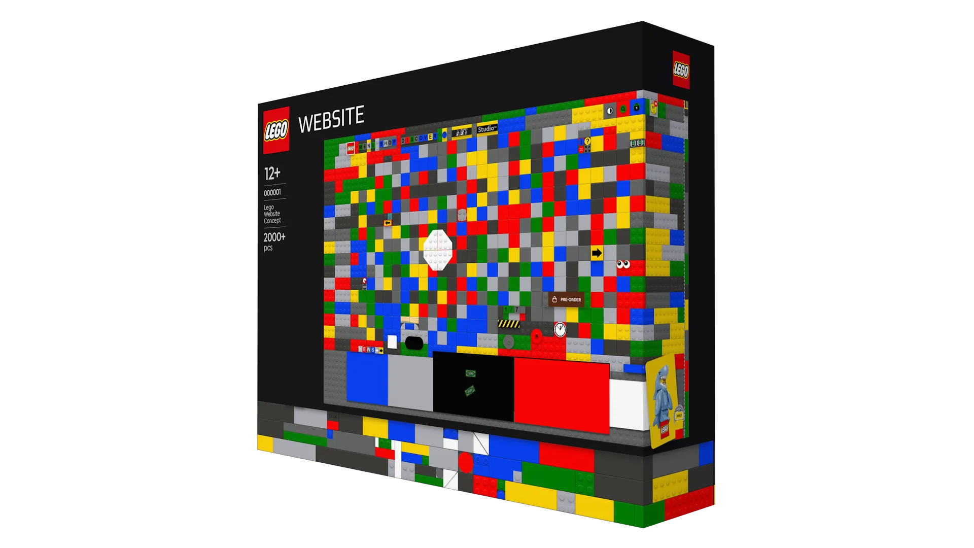 LEGO Website in a Box product concept created by Laszlo Barath
