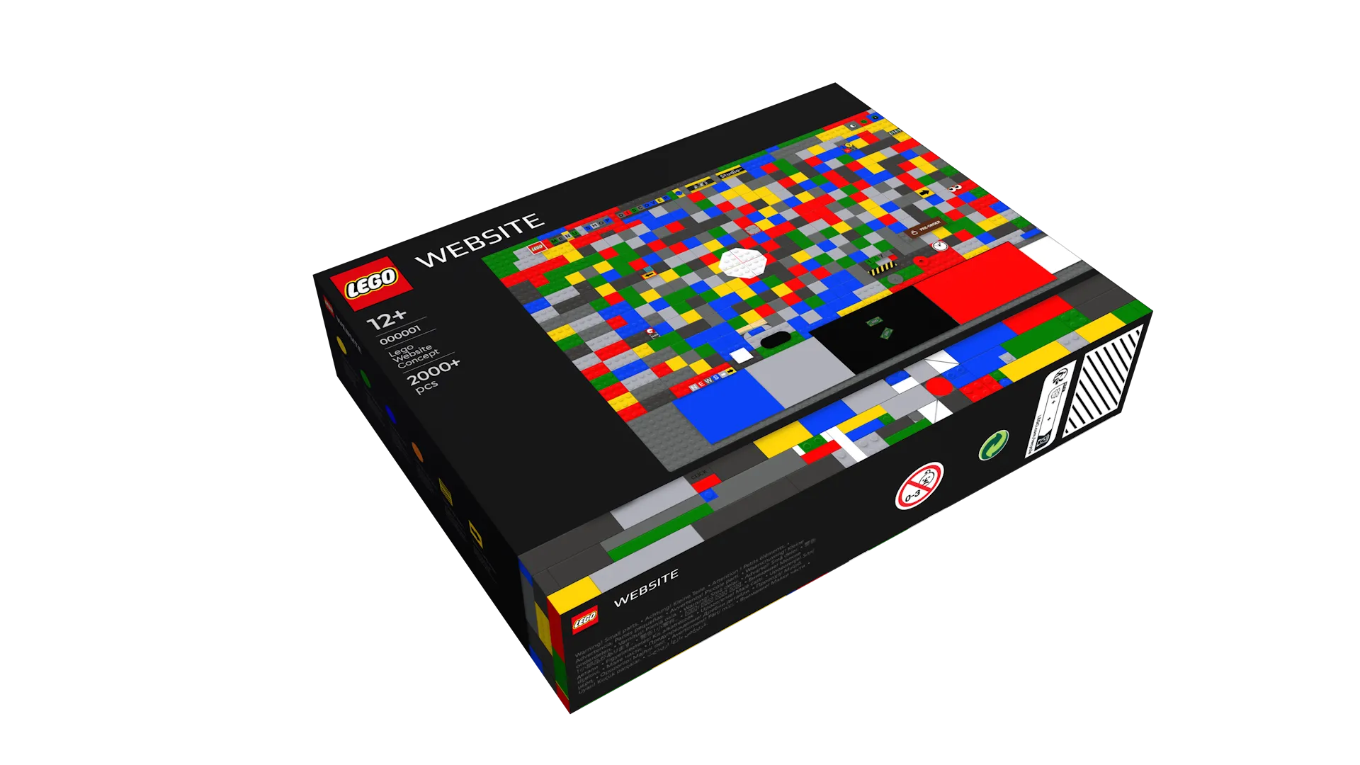 LEGO Website in a Box product concept created by Laszlo Barath