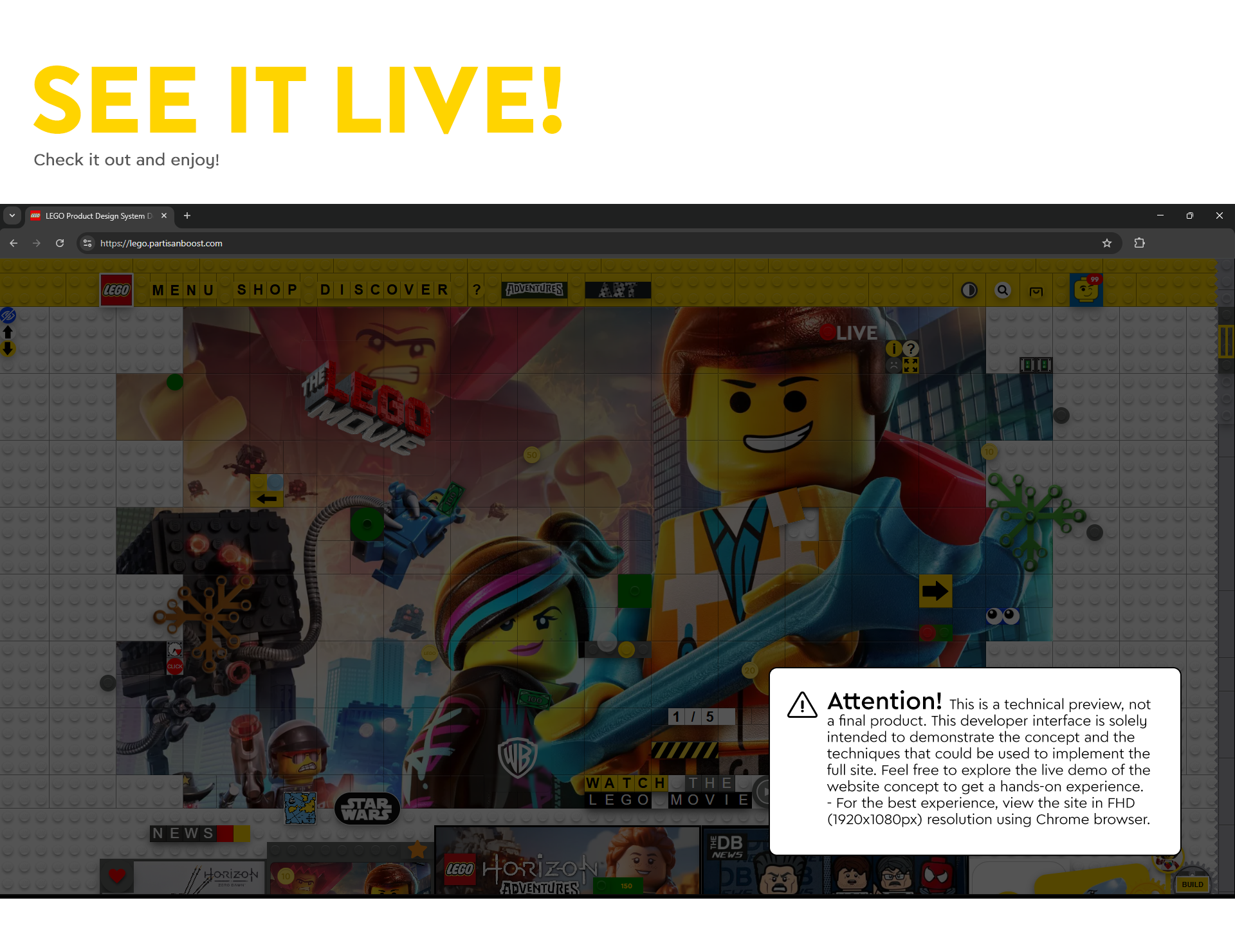LEGO Web Concepts