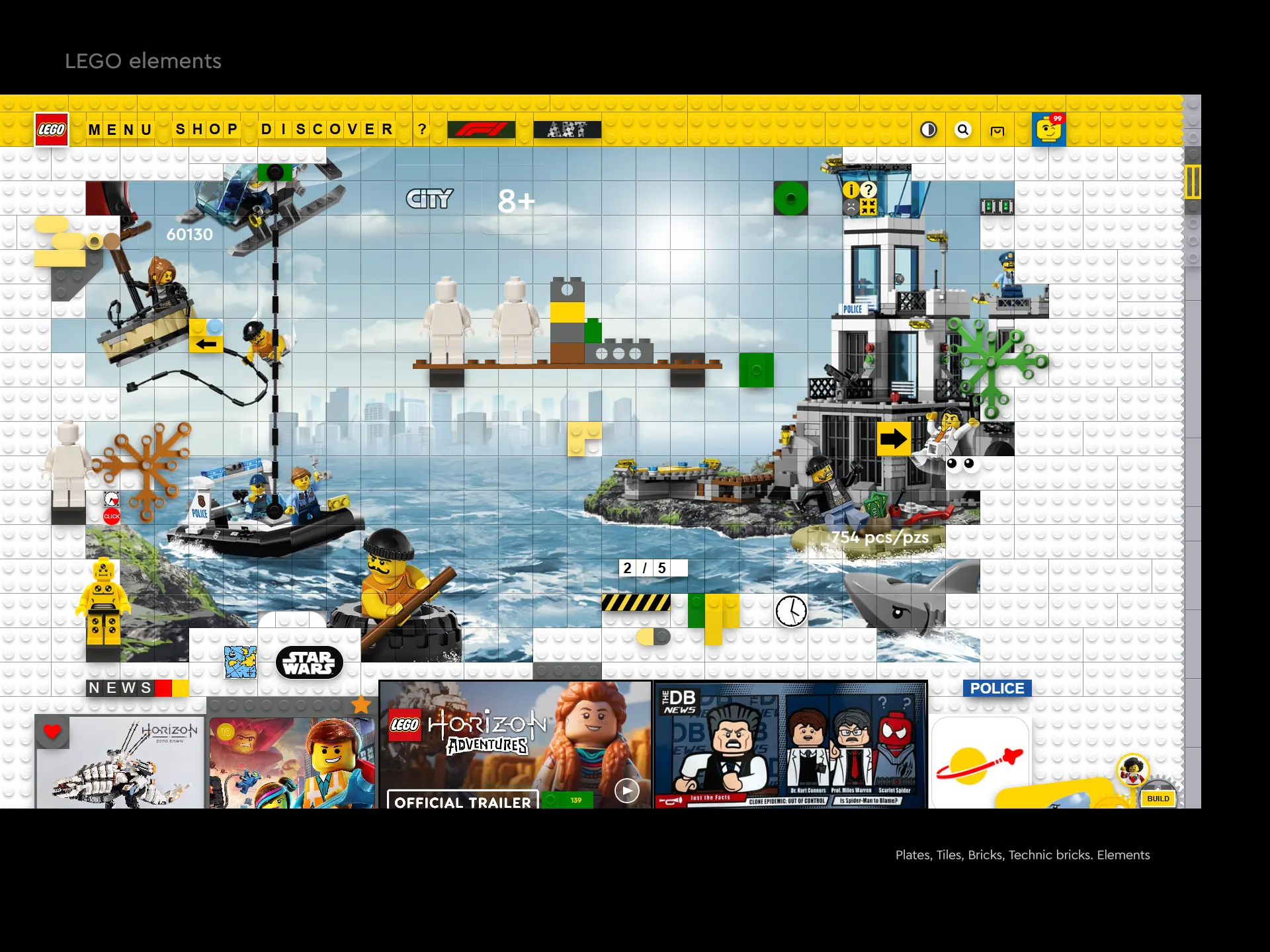 LEGO® Website Redesign Concept - LEGO CSS Elements by Laszlo Barath