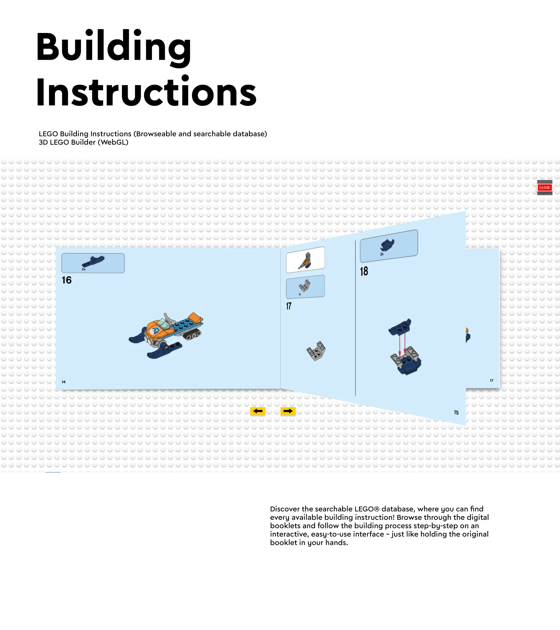LEGO® Website Redesign Concept - Building Instruction by Laszlo Barath
