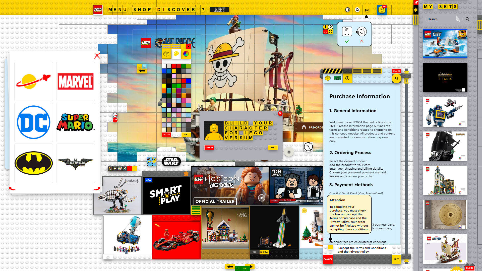 LEGO Web Concepts