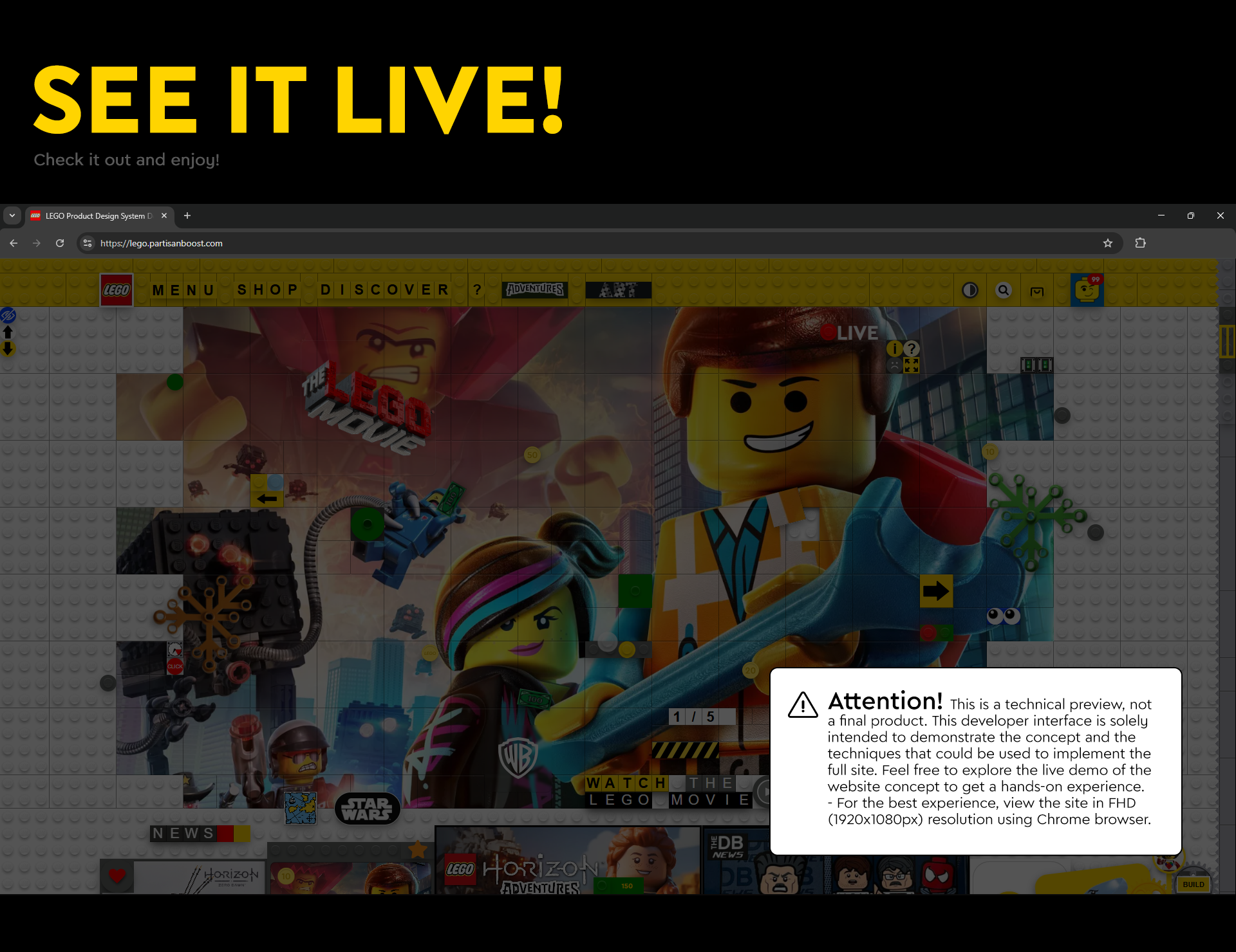 LEGO Web Concepts