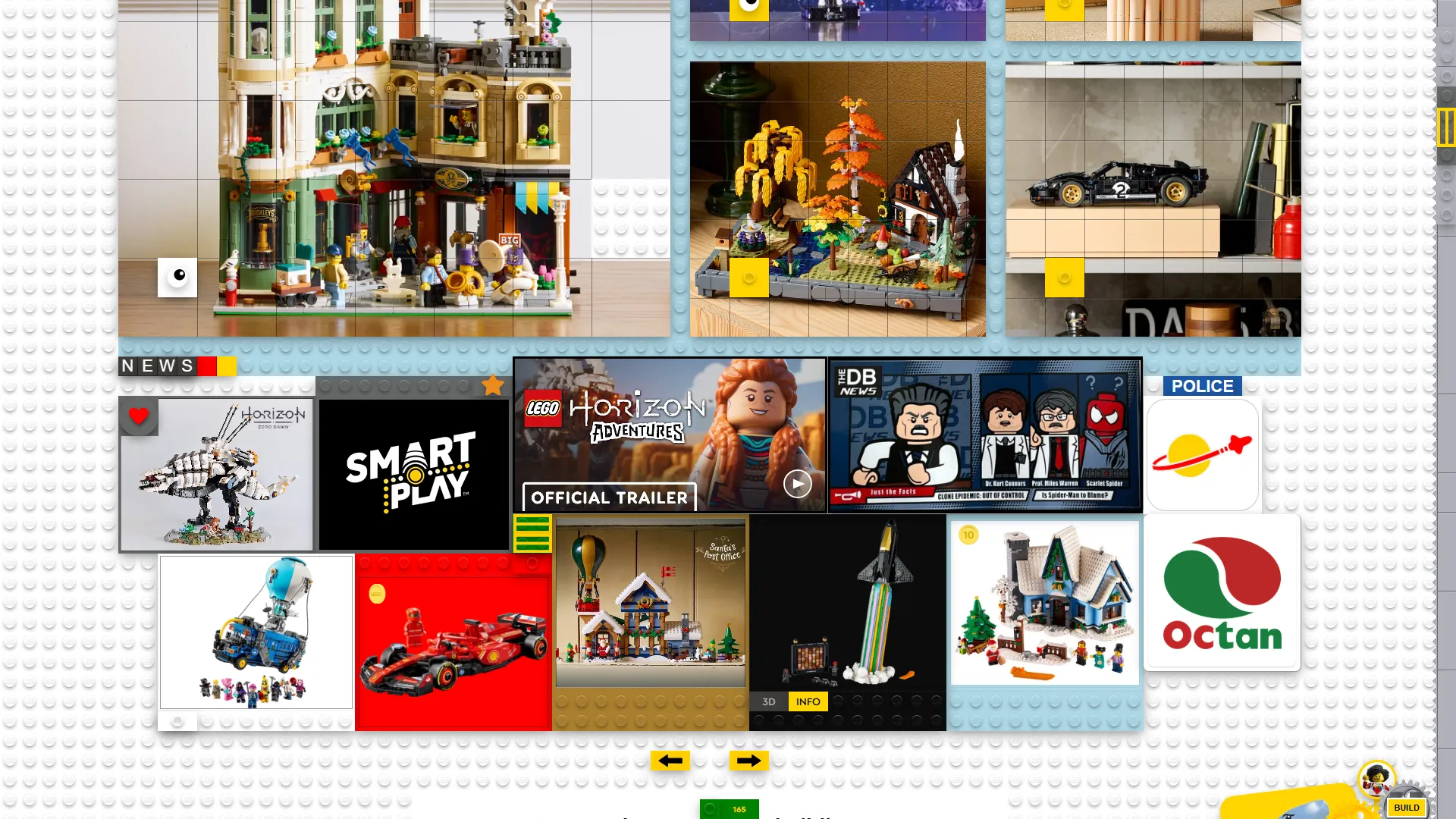 LEGO website redesign concept UI UX web design screenshot - product Card UI