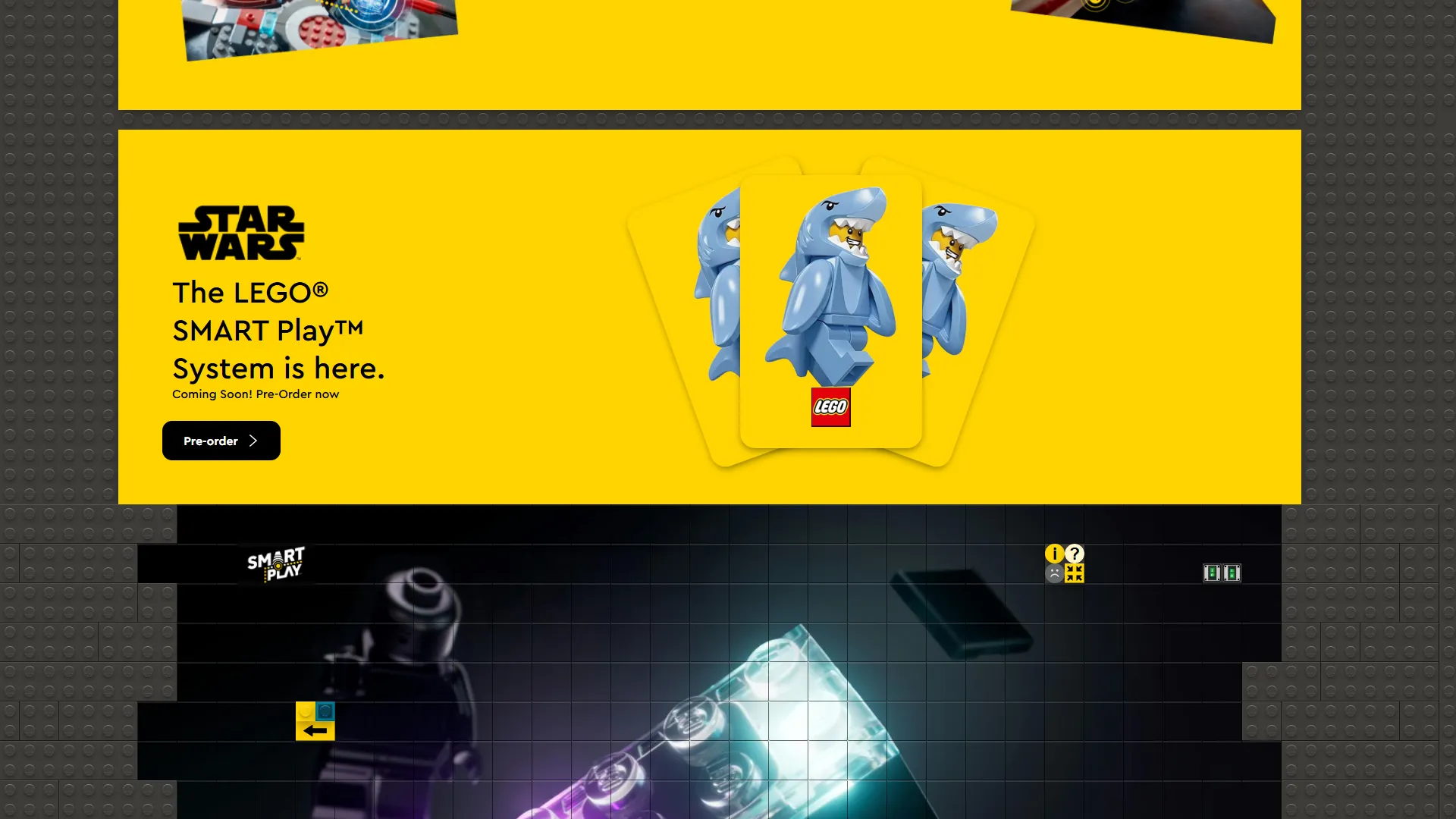 LEGO website redesign concept UI UX web design screenshot - smart Brick Css Grid