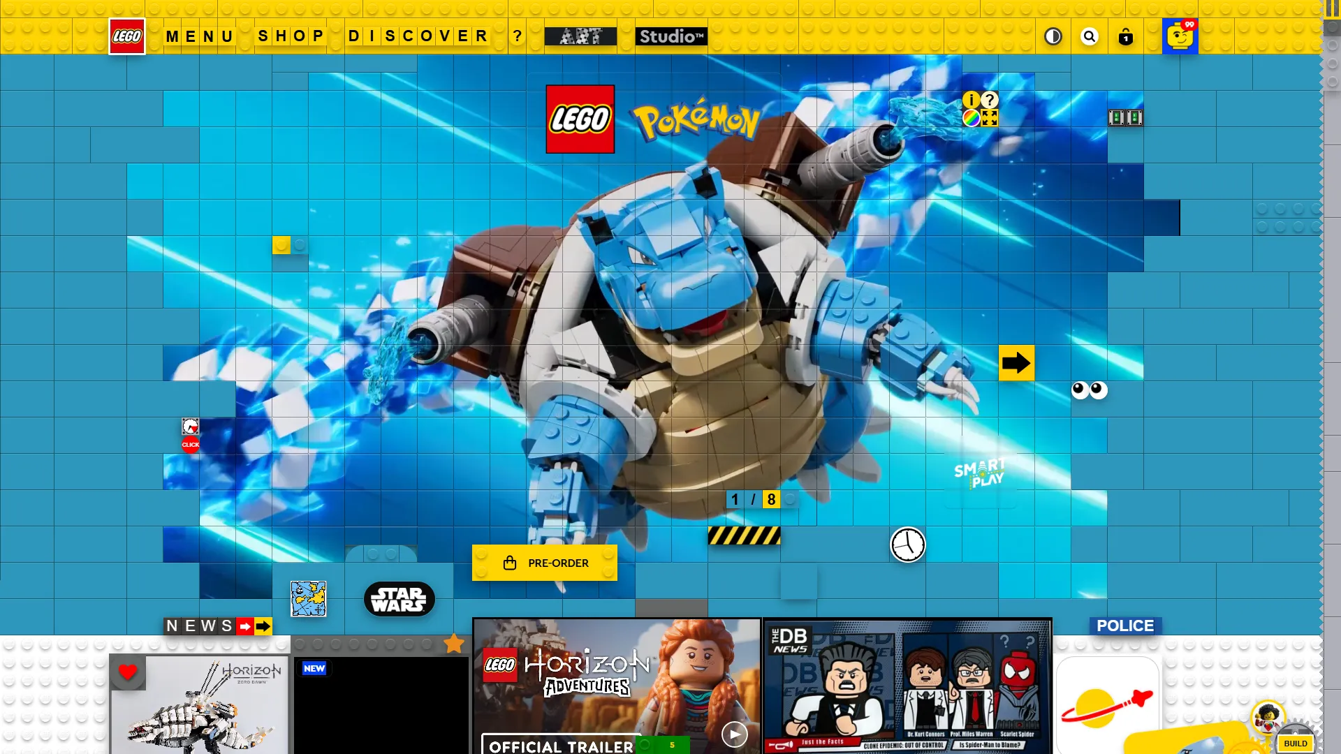 LEGO website redesign concept UI UX web design screenshot - Fortnite