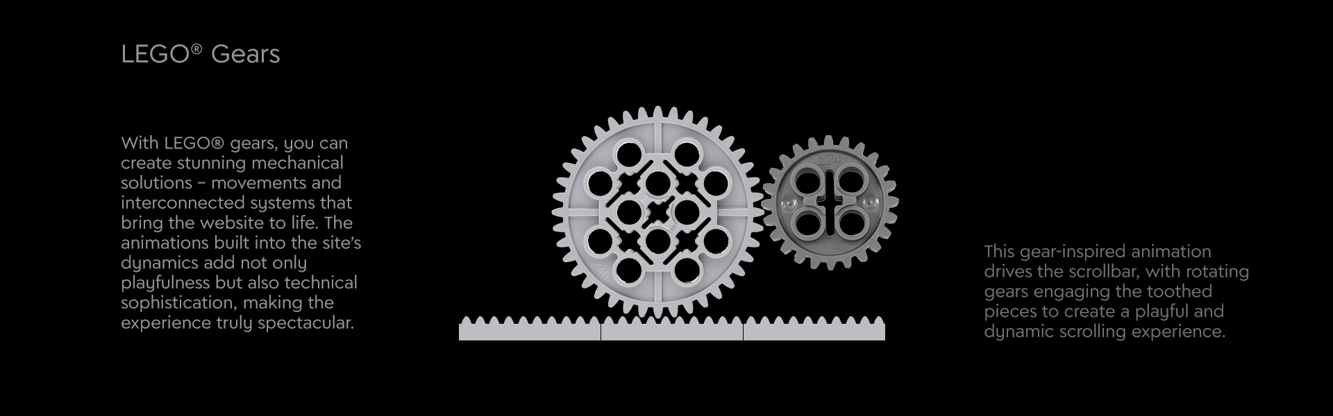 LEGO® Website Redesign - LEGO® Gears Animations