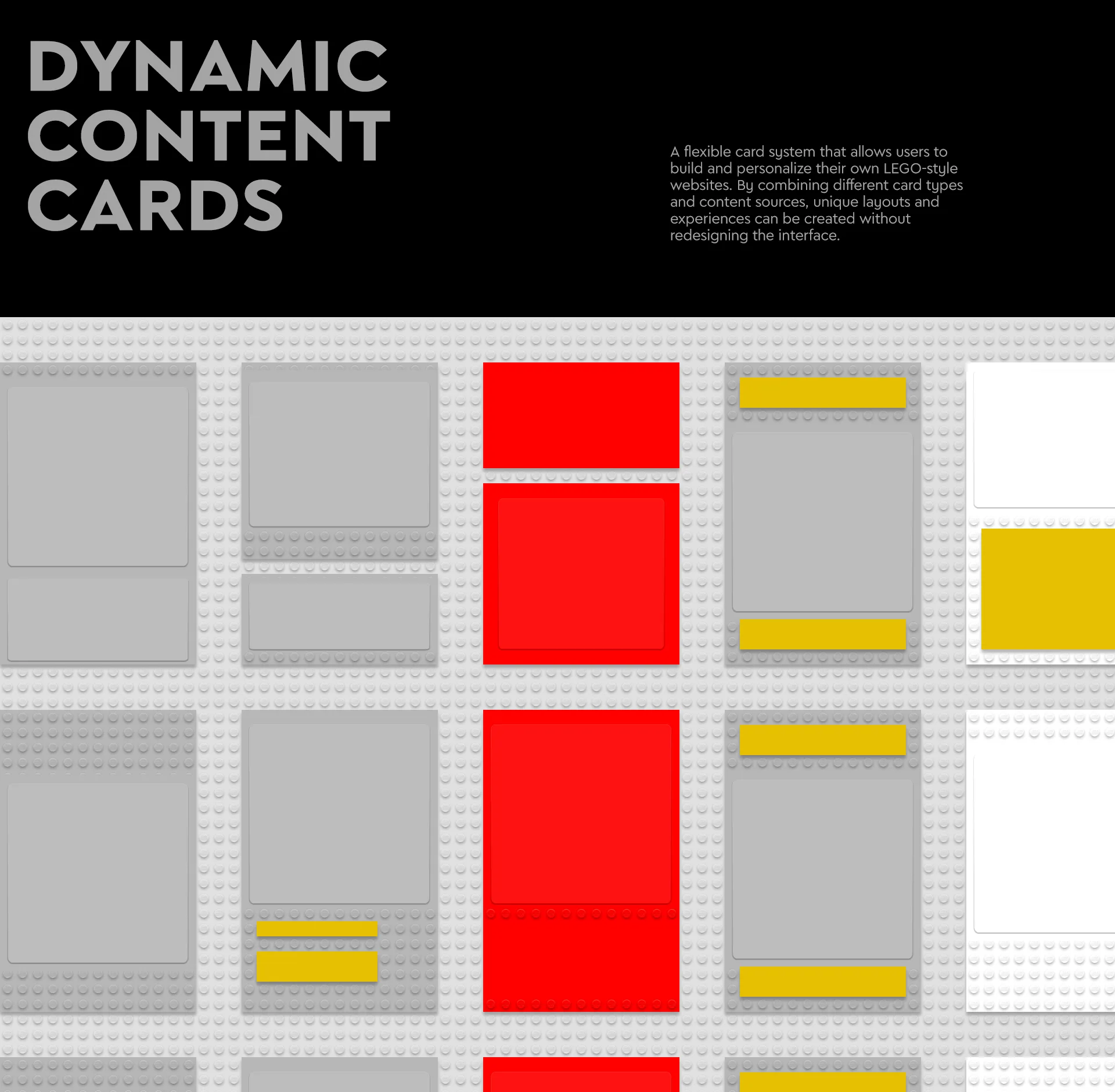 LEGO® Website Redesign - Dynamic Content Cards