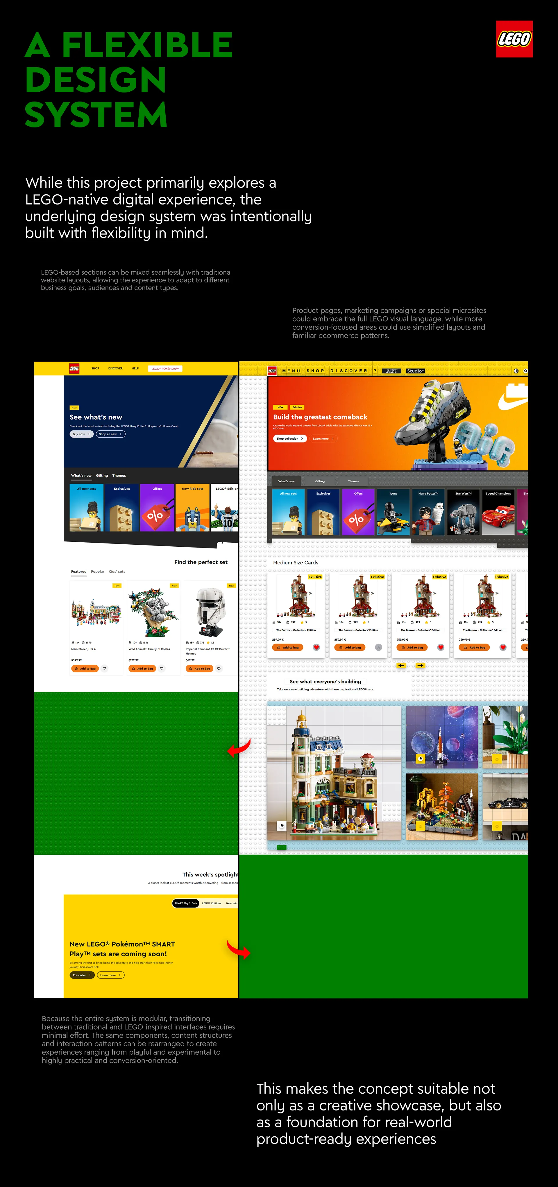 LEGO® Website Redesign - 100% human-made