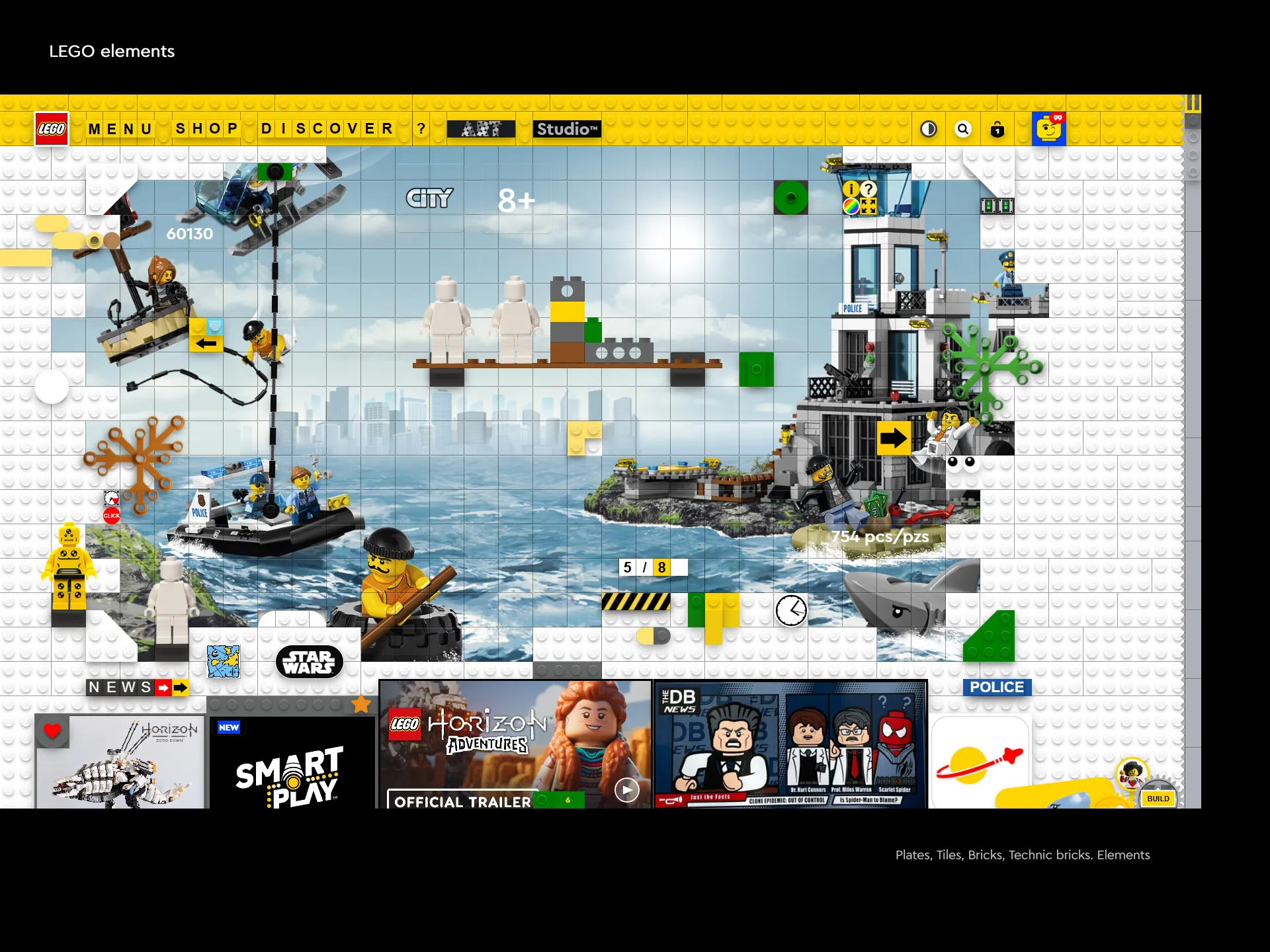 LEGO® Website Redesign Concept - LEGO CSS Elements by Laszlo Barath