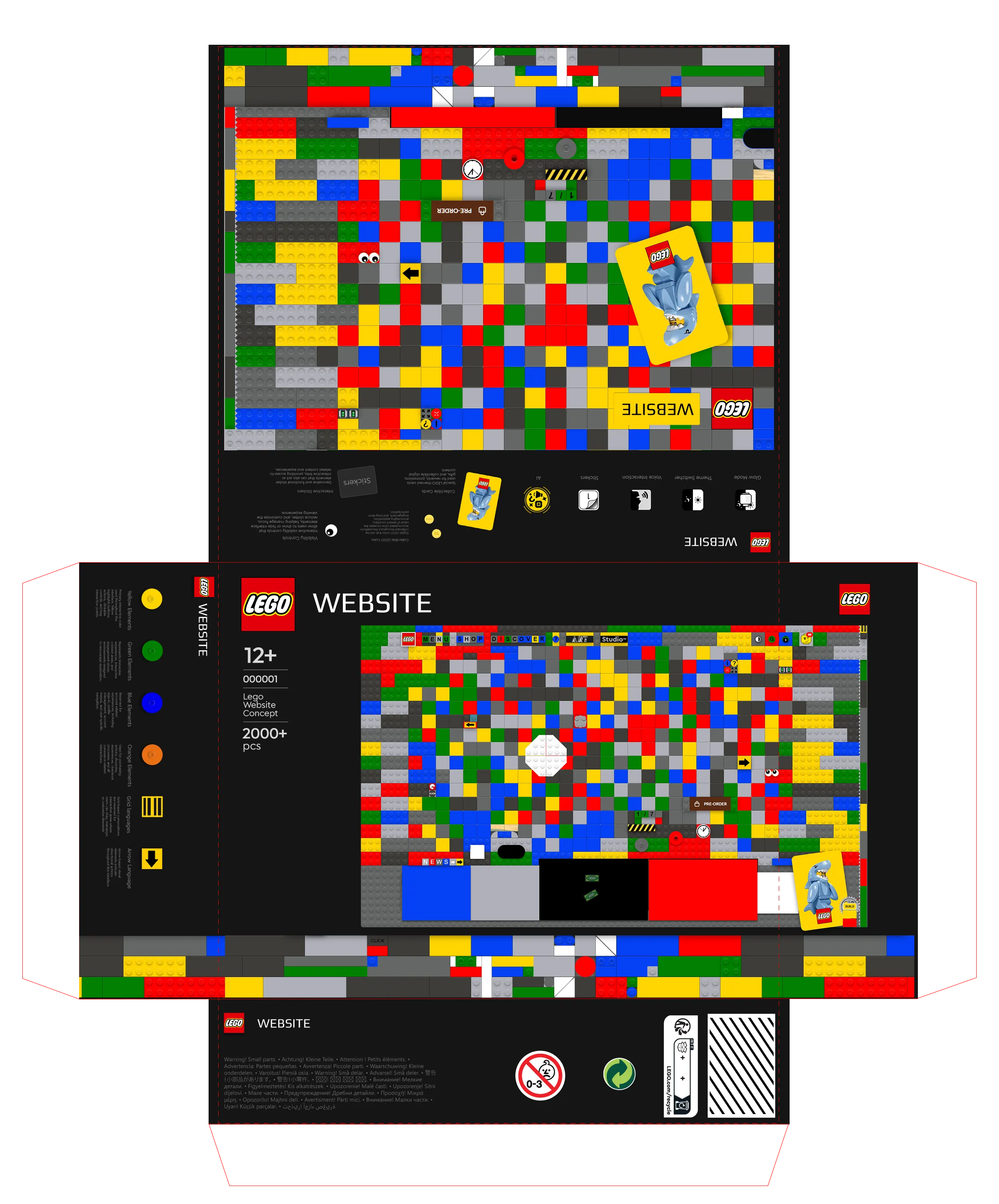 LEGO Website in a Box product concept created by Laszlo Barath
