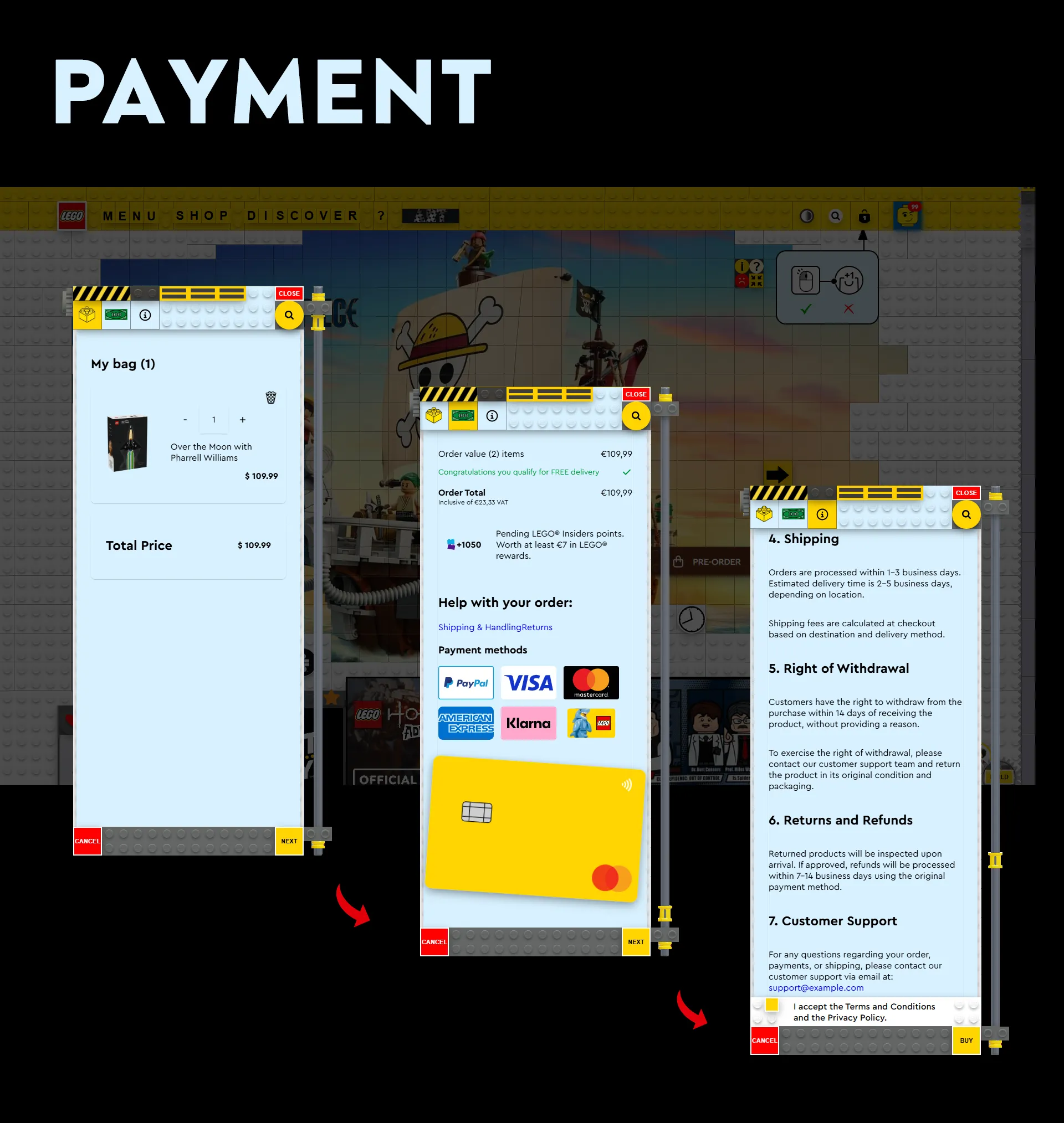 LEGO® Website Redesign - Modern E-commerce Shop Layout by Laszlo Barath