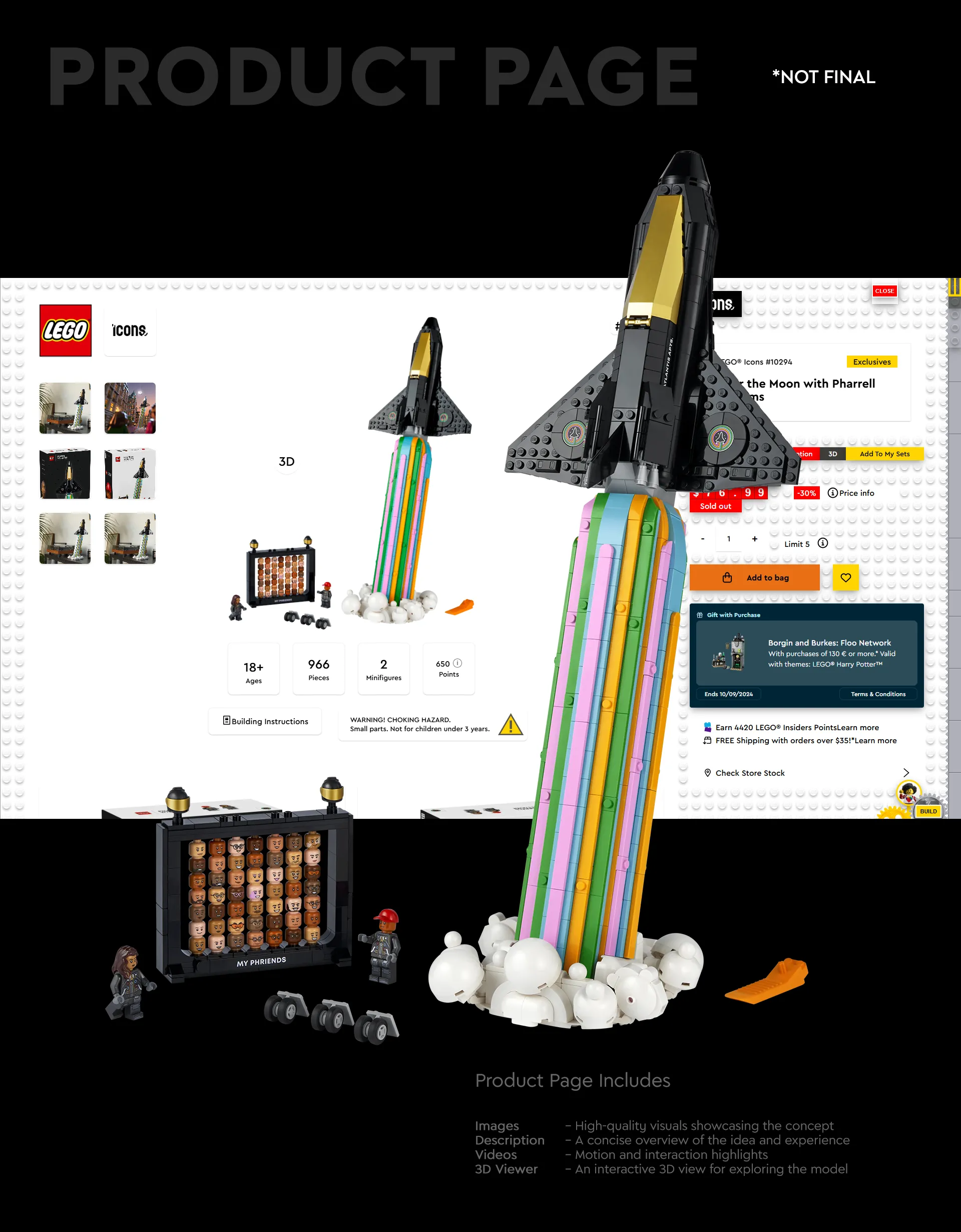 LEGO® Website Redesign - Modern E-commerce Shop Layout by Laszlo Barath
