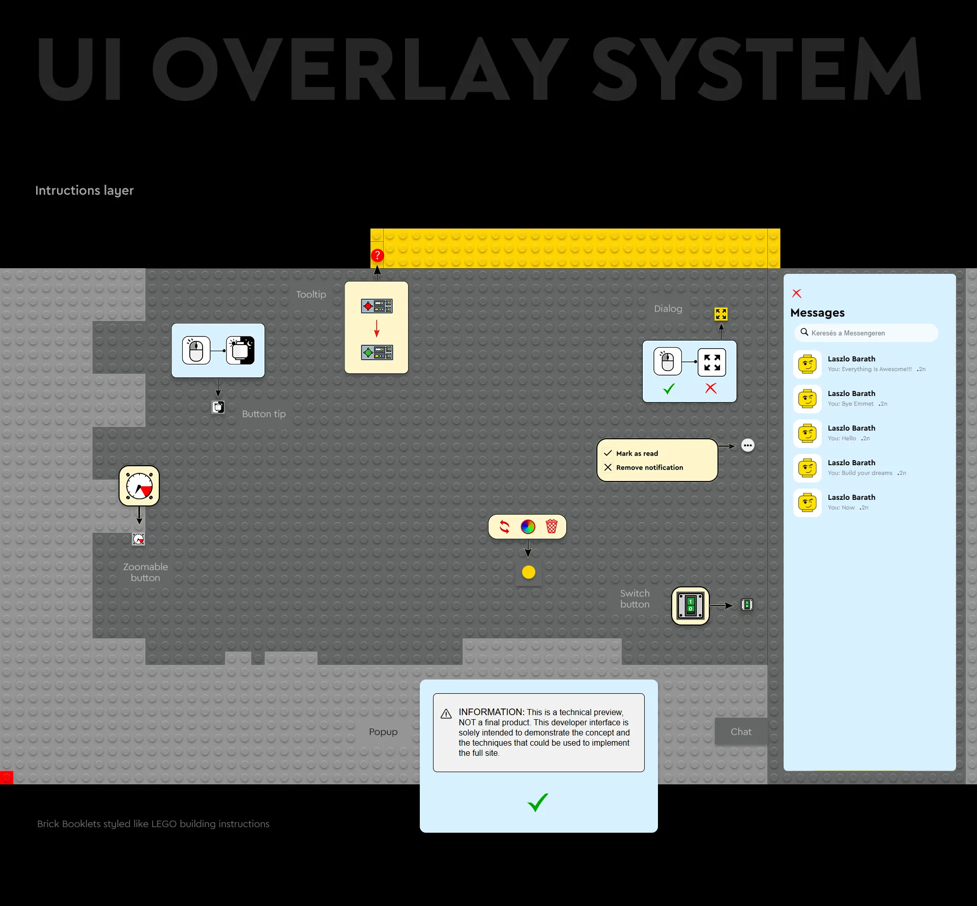 LEGO® Website Redesign Concept - Instruction elements by Laszlo Barath