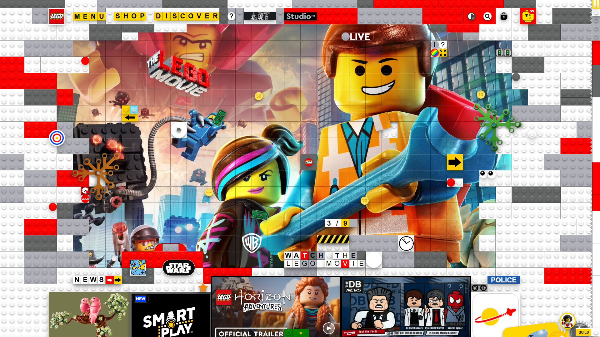 LEGO website redesign concept UI UX web design screenshot