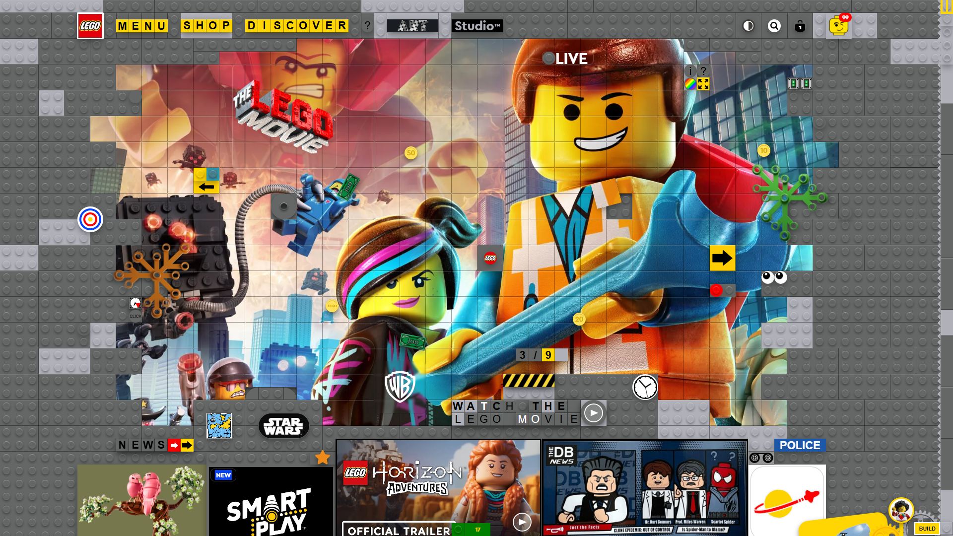 LEGO website redesign concept UI UX web design screenshot