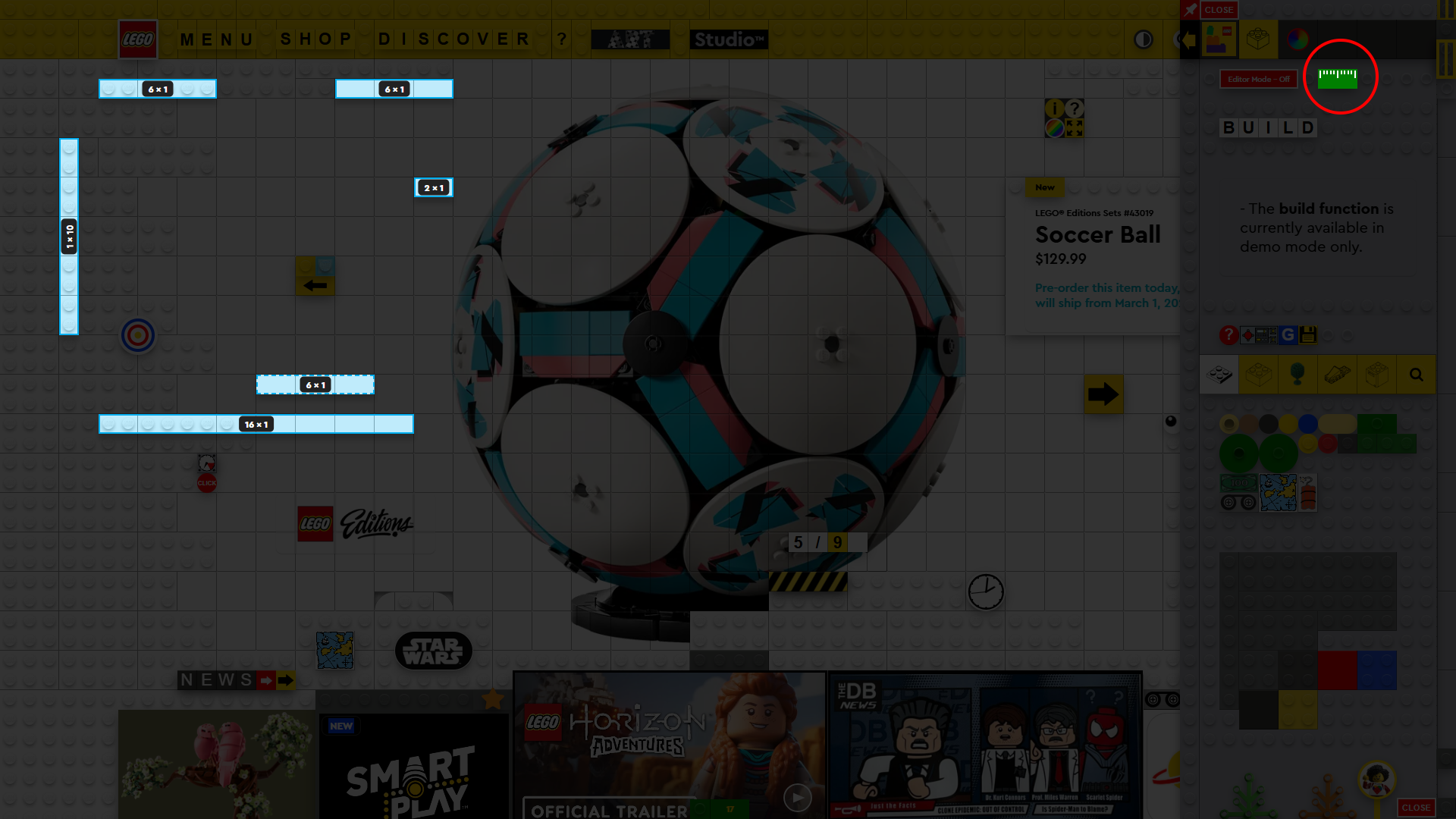 LEGO website redesign concept by Laszlo Barath - The Ruler Tool
